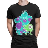 Men T-Shirt Monsters Inc University Sulley and Mike Best Buds Fashion Cotton Tees Short Sleeve  T Shirt O Neck Clothes Plus Size