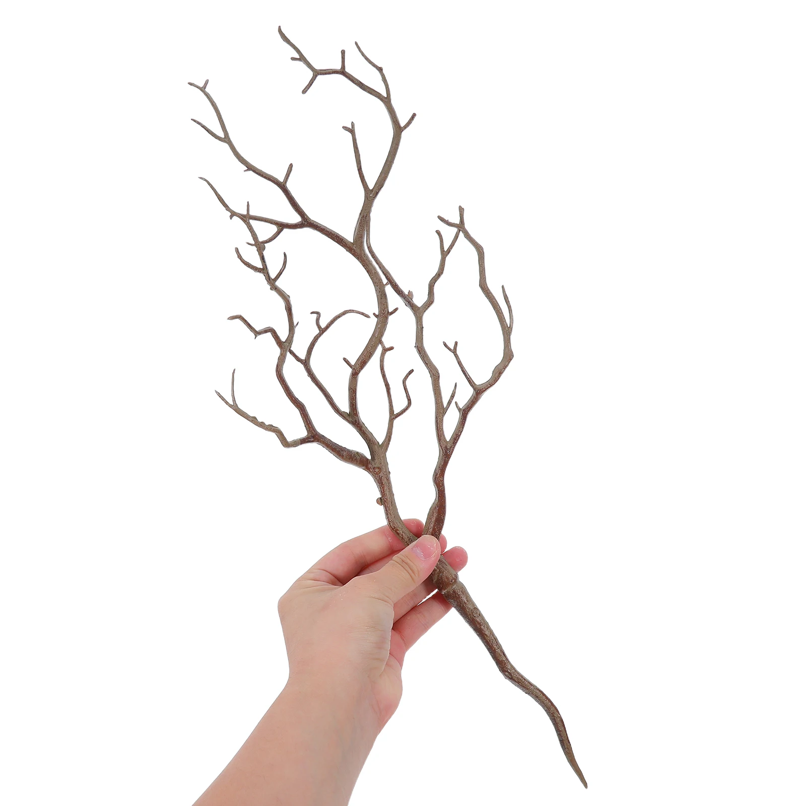 

4Pcs Artificial Coral Dry Branches 17.29 Inch Curvy Natural Looking Brown Fake Wood Branches for Vase Decor Tabletop Branch