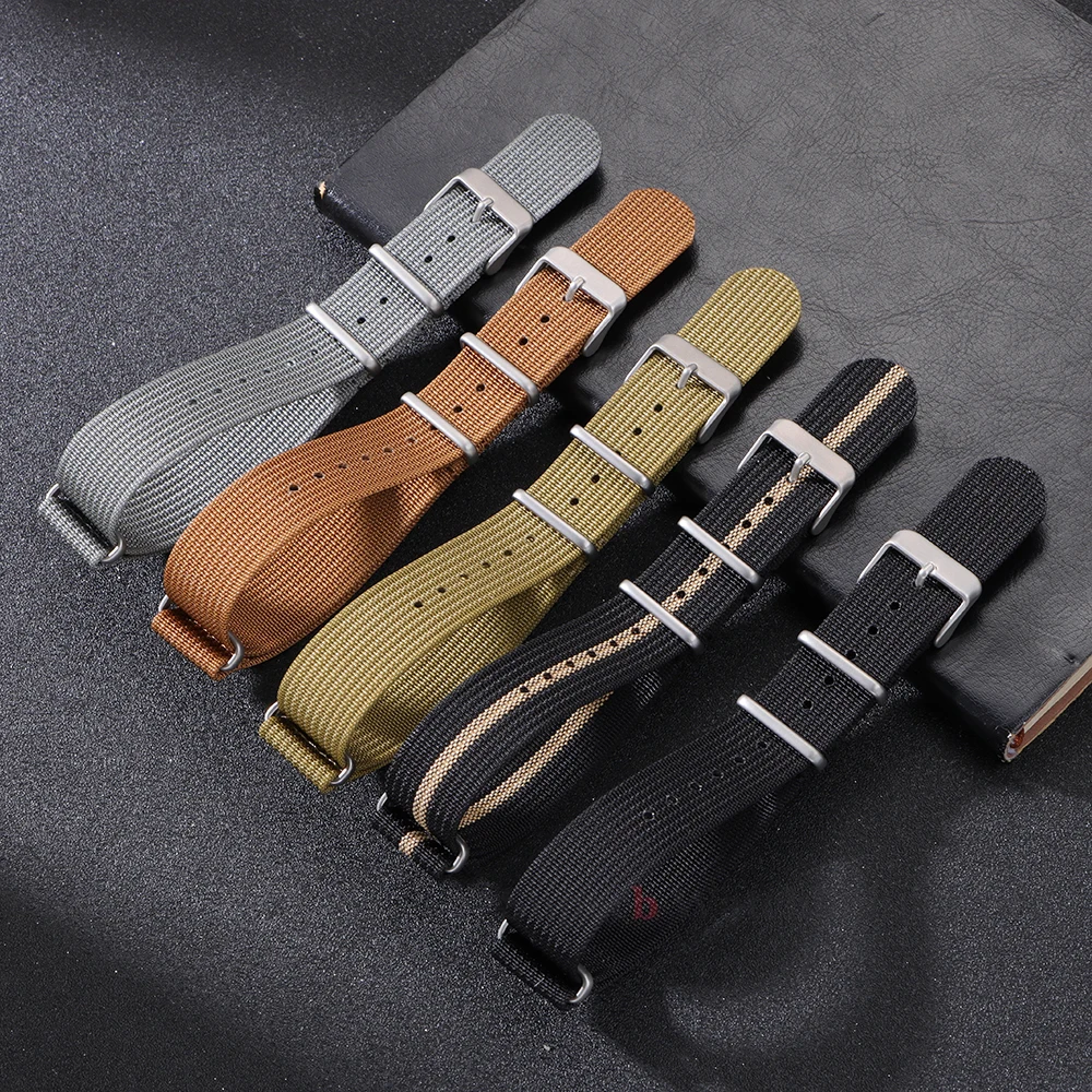 Нейлоновый ремешок премиум-класса для часов Omega 18 мм, 20 мм, 22 мм, ребристый ремешок для Seiko, сменный ремешок для часов из баллистической ткани, аксессуары
