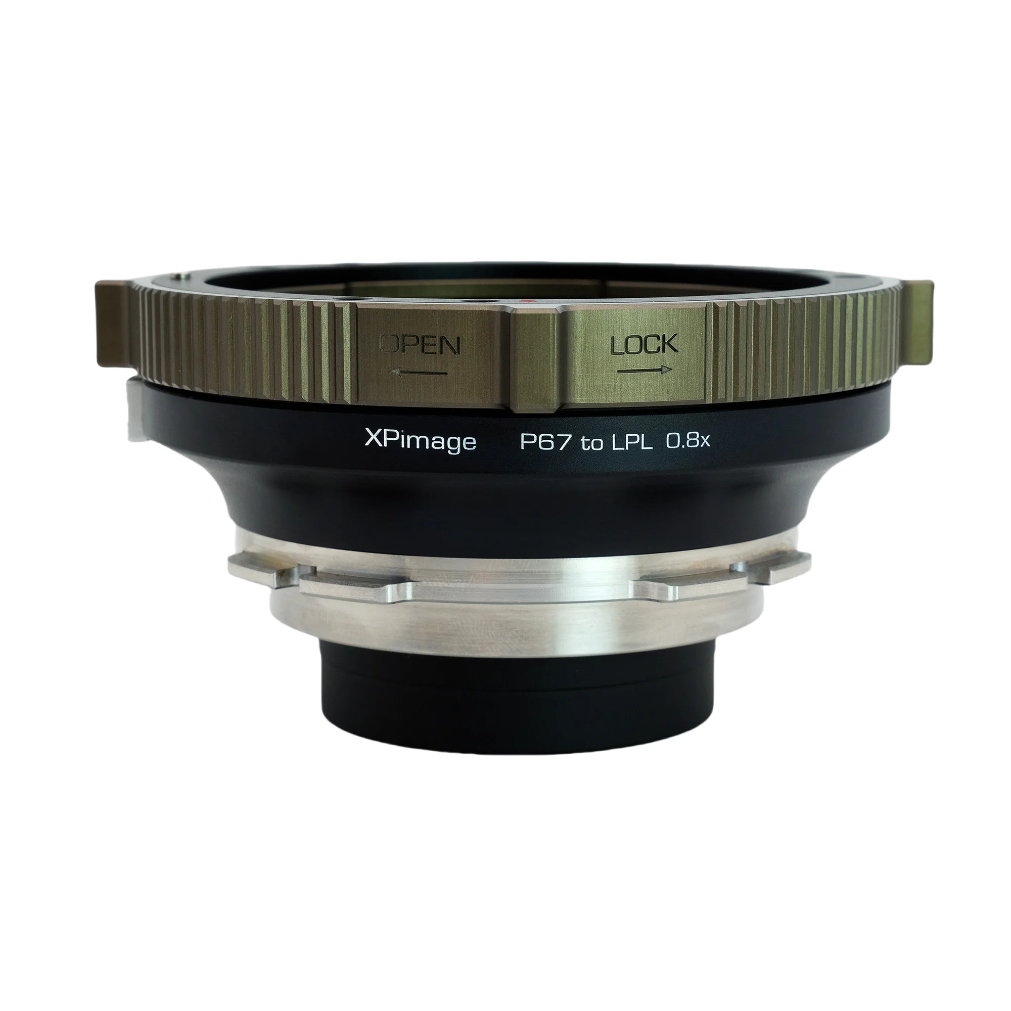 XPIMAGE Speed Booster 0.8X  Optical Focal Reducer Lens Mount Adapter for Pentax 67 Lenses to ARRI LPL Camcorders Cinema Cameras