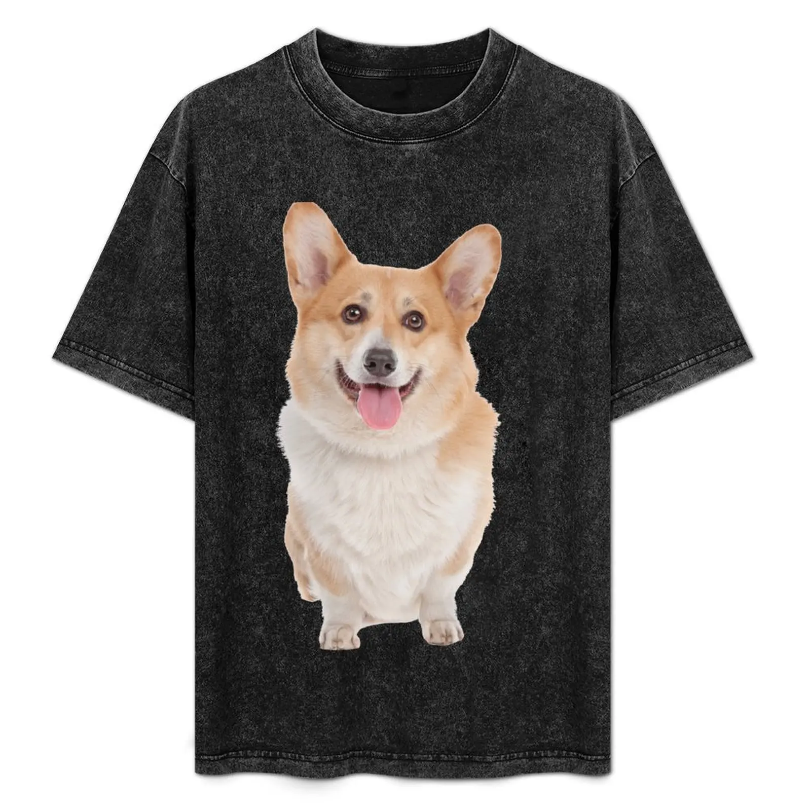 

Corgi T-Shirt Basic Casual Short Sleeve Cotton Shirt