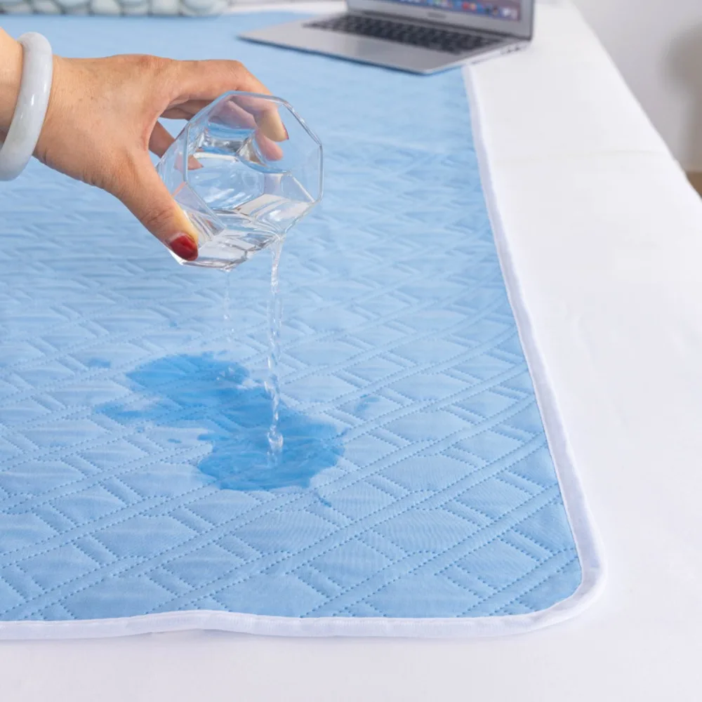 Washable Adult Care Urine Pads Breathable Stain-resistant Menstrual Leak-Proof Sheet Pad Rhombus Quilted Waterproof