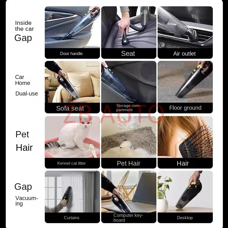 car vacuum cleaner car high suction household handheld small handheld vacuum cleaner high power cigarette lighter model