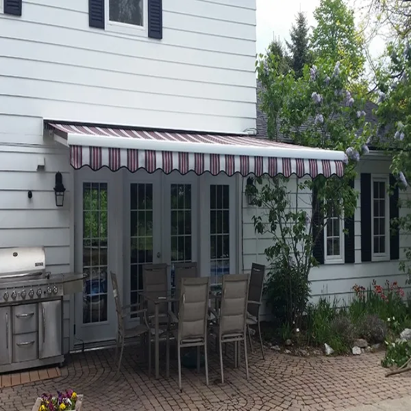 Automatic Electric Retractable Sunshade Canopy Aluminum Alloy Patio Garden Awnings PVC Coating Open Style Pergola Polyester