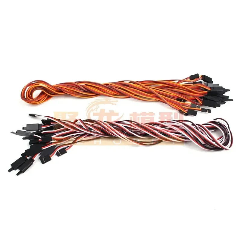 10 pz/lotto Amass 26 #   Cavo di prolunga piatto / prolunga 26AWG 60core Futaba JR con gancio di diversa lunghezza