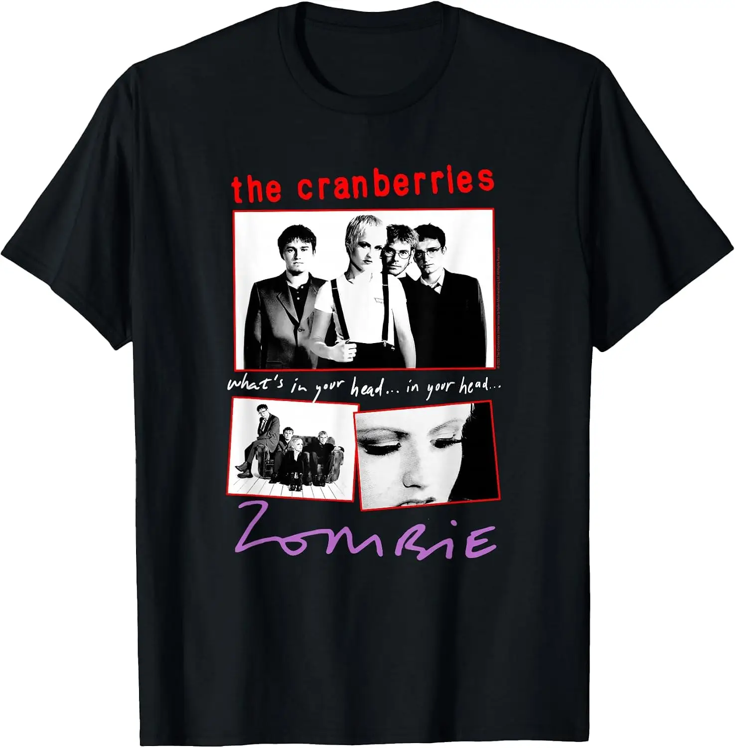 Zombie Collage Vintage Band T-Shirt Breathable, heavyweight pure cotton short-sleeve top—stylish, plus-size, and suitable for year-round wear with a sporty, casual vibe