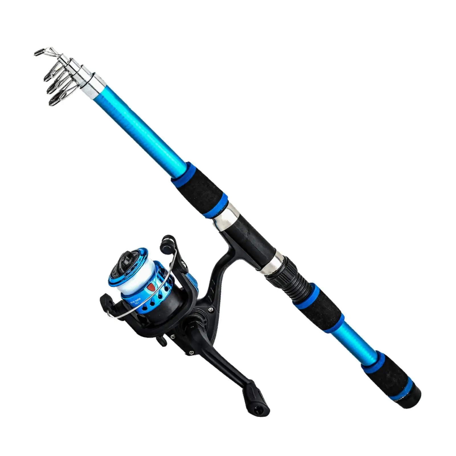 Kids Fishing Rod Reel Combo Lightweight Telescopic Design Spinning Fishing Set for Child Beginner Freshwater Reservoir Lake Use