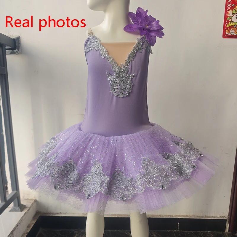 クラシックプロフェッショナルバレエ大人子供かわいいと甘いフリルパンケーキバレリーナパーティーダンス衣装バレエドレス女の子女性