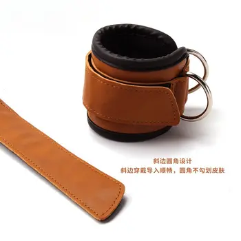 1件裝健身踝帶可調式D形環支撐護套健身房腿部訓練訓練運動護具安全外展器 10 最佳銷售 健身纜繩附件 - №10