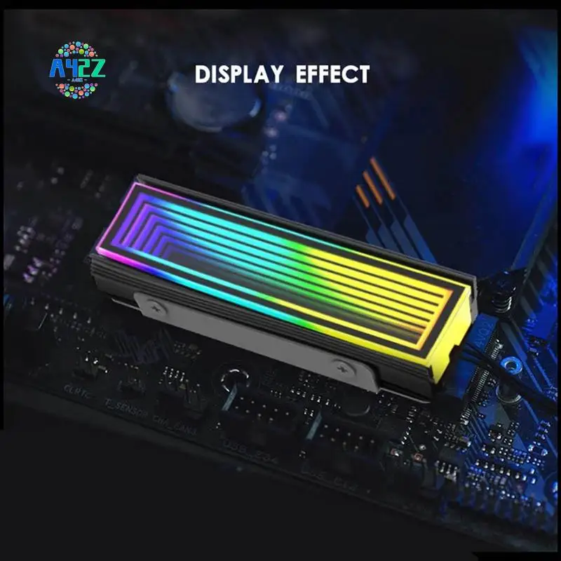 

A42Z-M.2 ARGB Компьютерный радиатор 2280 SSD M2 Радиатор для ПК RGB M.2 Nvme Кулер Радиатор Бесконечный эффект Abyss