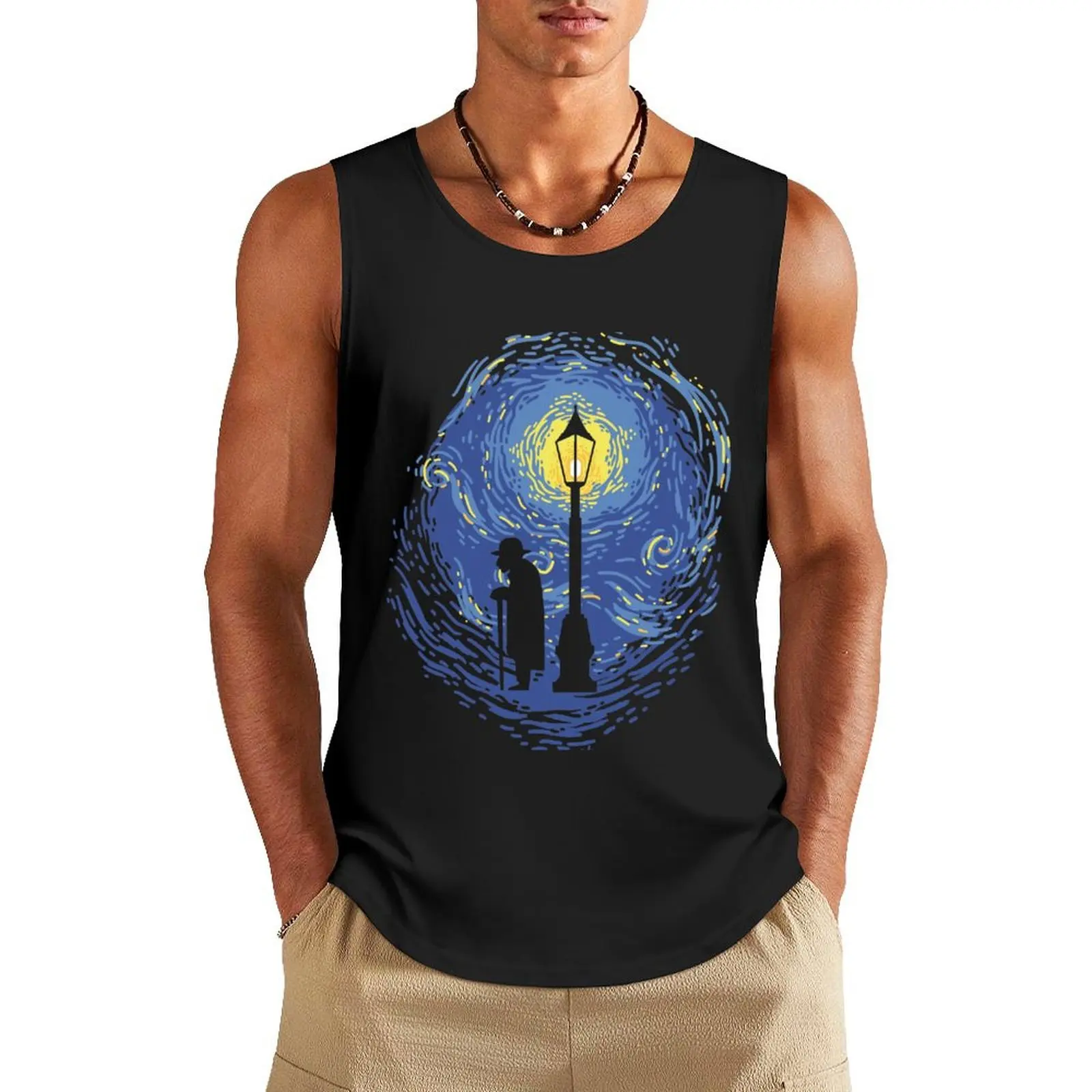 

At the End of Time Tank Top bodybuilding men singlets for men Man gym clothes T-shirt Men's gym