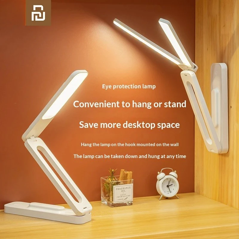 

Youpin LED Reading Desk Lamp Foldable Touch with Remote Control Dimmable Wall Lamp USB Office Study Bedside Night Light