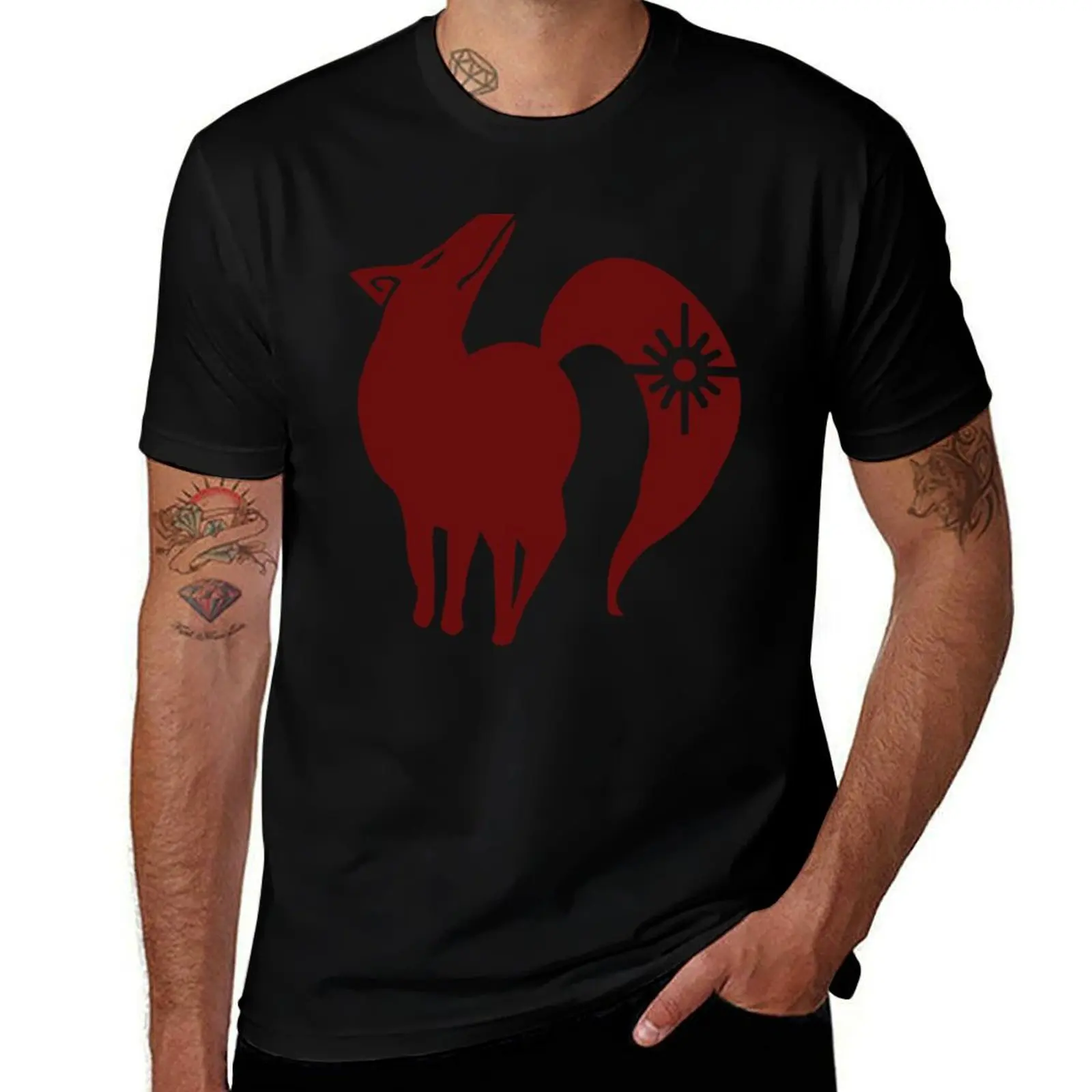 T-shirt Fox's Sin of Greed, chemise décontractée à manches courtes, tendance