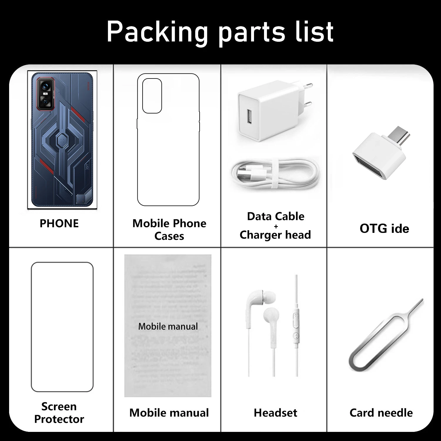 HEIßER 2025 Neue GT30 Pro 7,3 HD Global Edition Original Smart Dual Karte 7800 mAh Batterie Gesichts Anerkennung Funktion