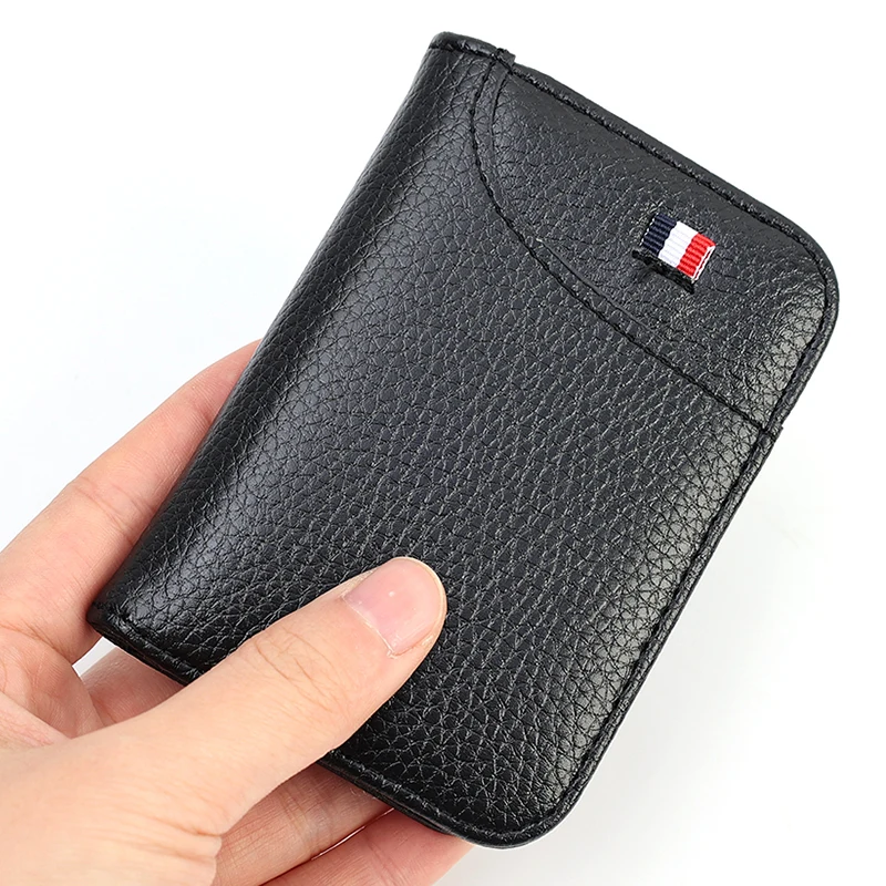 Thin Vintage Men's Card Bag High-grade PU Leather Wallet Slim Credit ID Card Holder Money Bags Case Business Purse For Male