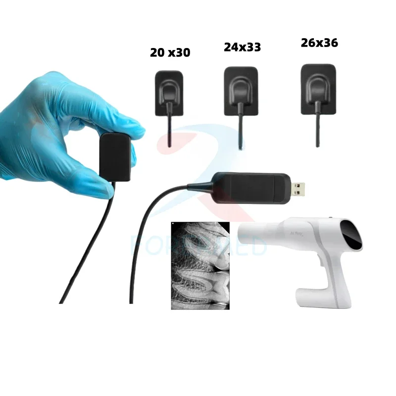 Portable Medical Xray Sensor Active Area 24x33 Wireless USB Interface Digital Radiography Intraoral RVG X Ray Sensor