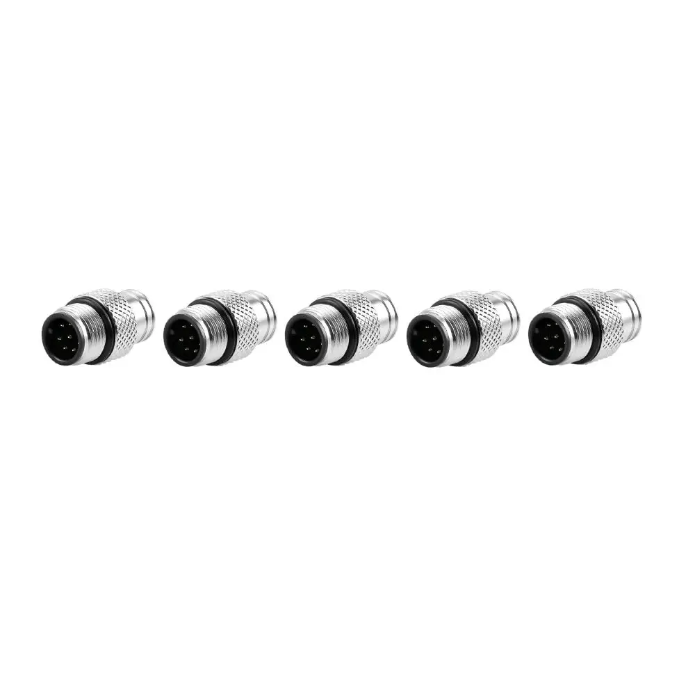 

Alvins M12 8 Pin Male A-Code Connector Injection Molding Connector Male Straight Solder for Cable Unshielded Aviation