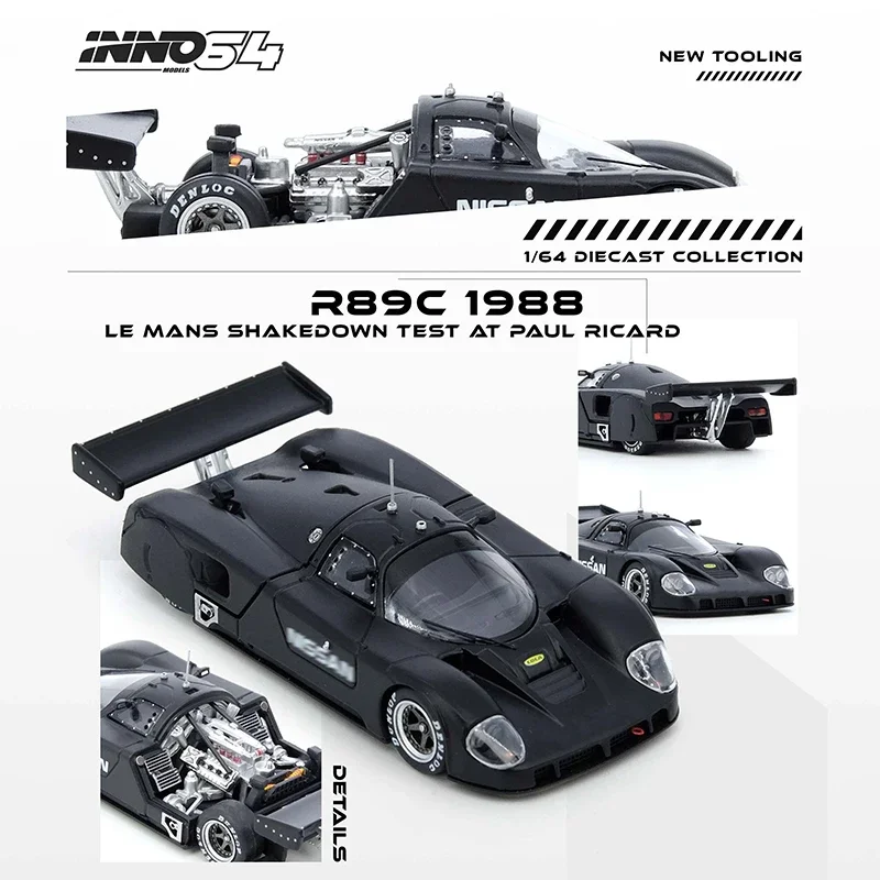 PreSale INNO 1:64 R89C LeMans Shakedown Test 1988 Diecast Diorama Car Model Collection Miniature Toys