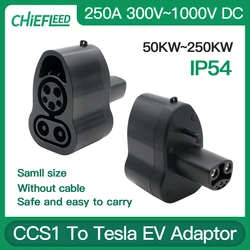 Chiefeed ccs1 to tesla DC EV Adaptor 250A Fast Charging for Tesla cars convertor 1000V