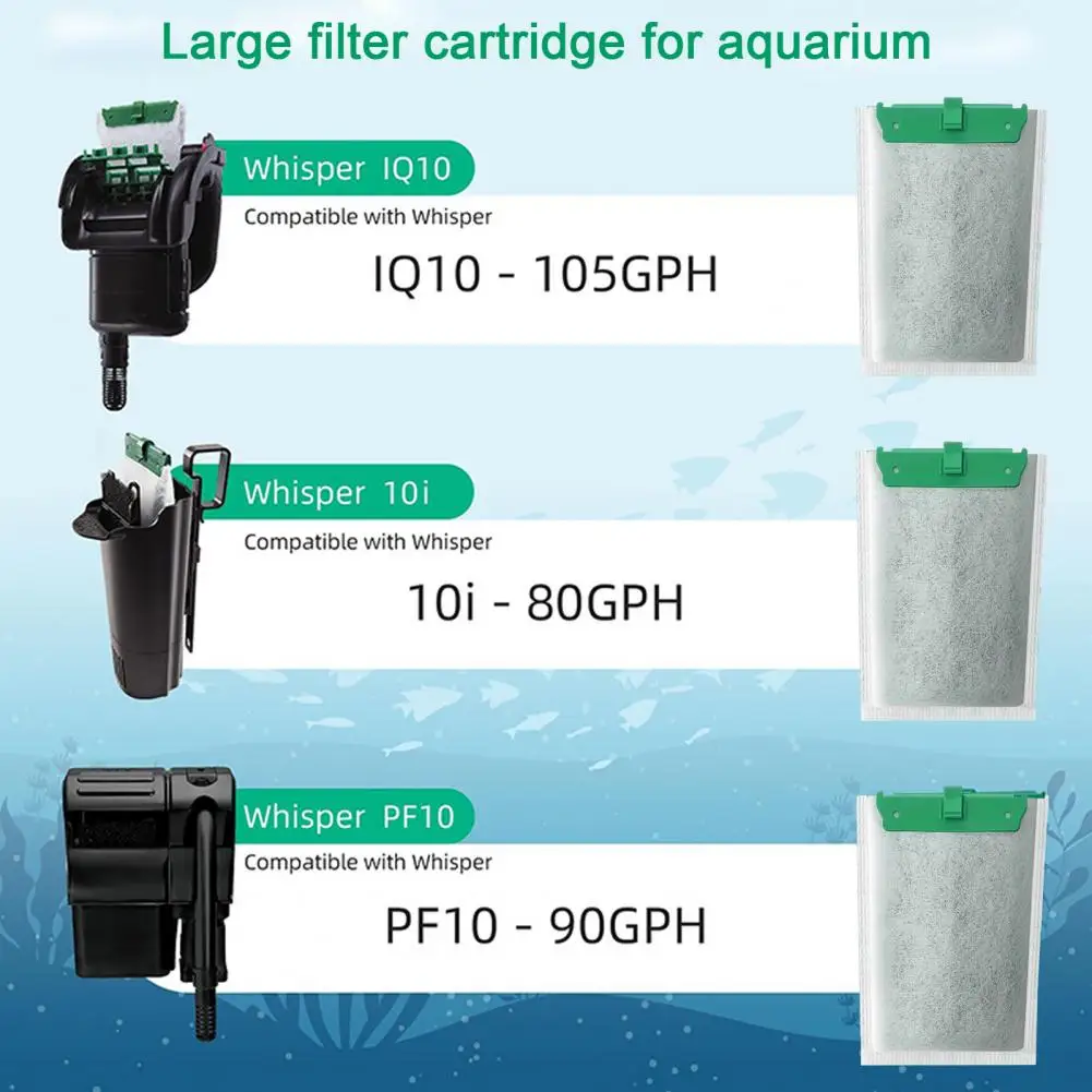 Water Purification Cartridge Aquarium Filter Cartridge Set for Reptofilter Medium Filter 6pcs Effective Replacement for Aquatic