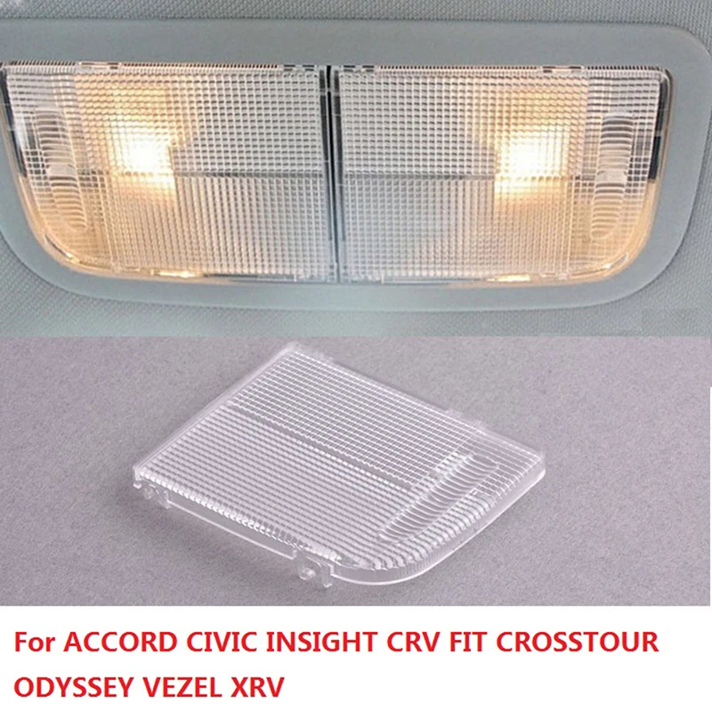 2Pcs Car Roof Doom Light Lamp Lens Cover 34402-SDA-A01 For Honda Accord Coupe LX-S LX  CR-V FIT HR-V Insight 5-Door Odyssey