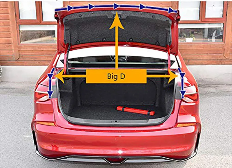 Auto Gummi Tür Dichtung Streifen Große D-Form Auto Tür Dichtung Streifen Universal Sound Isolierung Epdm Lkw Auto Gummi wasserdichte Dichtungen – Detail 8