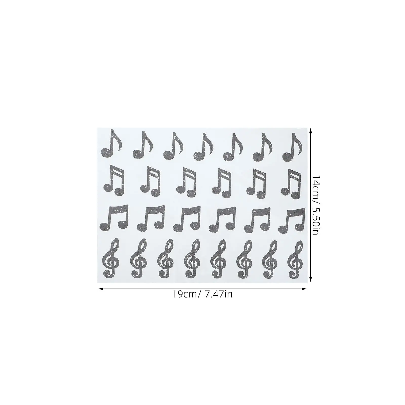 20Sheets Music Note Glitter Stickers Sparkly Music Symbol Decals Teacher Reward Student Incentives Classroom Motivation - view 4