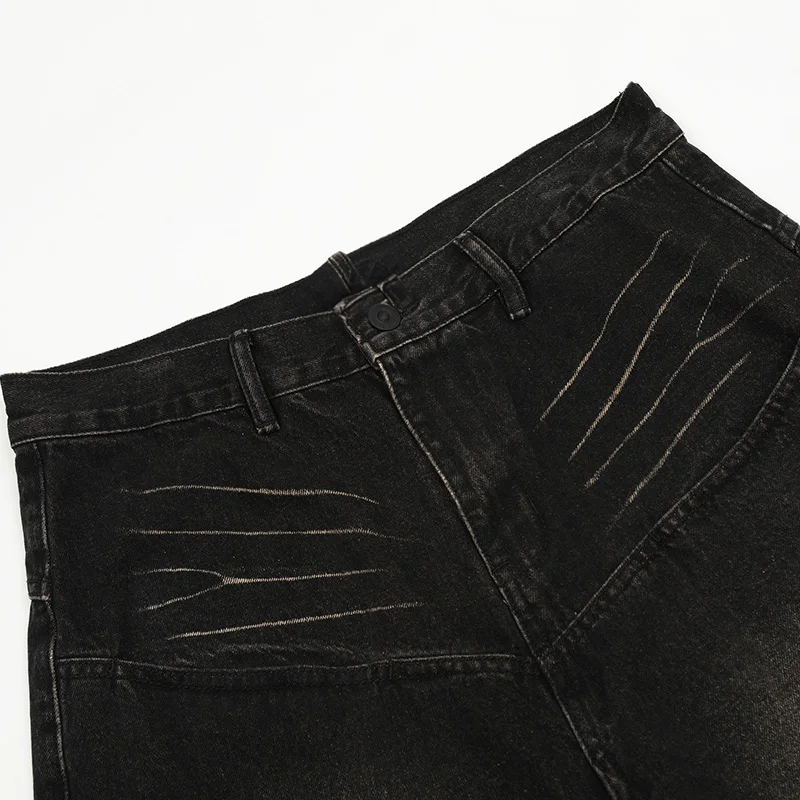 UPRAKF Straight-leg Jeans Wide Leg Pants Casual Denim Loose Autumn Fashion Basic High Street