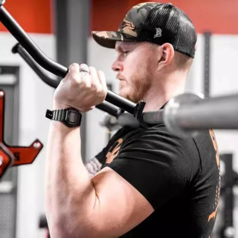 

Strength training No-grip barbell bar Non-slip squat Front and rear squat curved handle