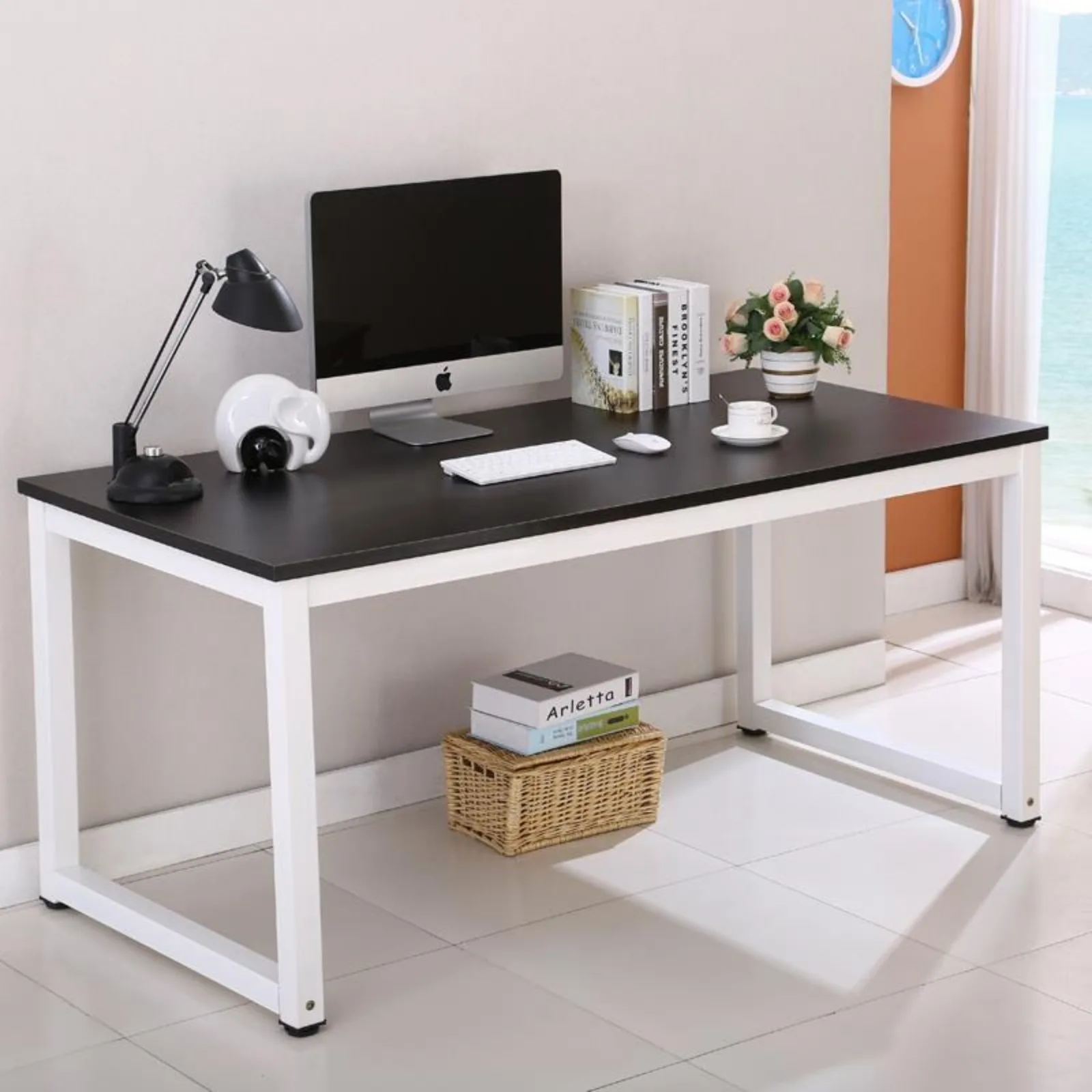 Wood Computer PC Laptop Table Study Writing Desk Office Home Furniture Black United States