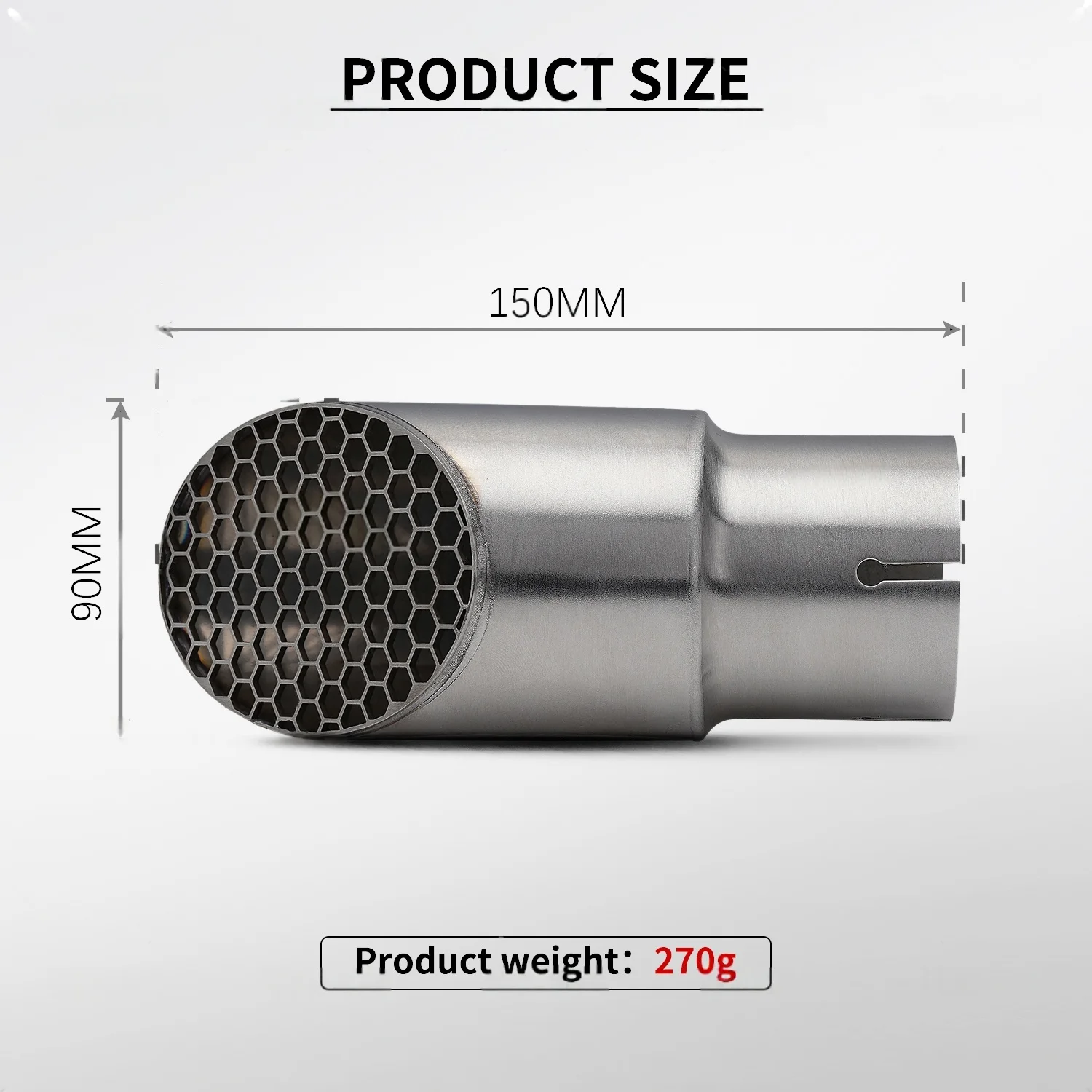 

For Triumph Scrambler 400X modified exhaust pipe hidden tail section honeycomb tailpipe tail nozzle deep and powerful sound