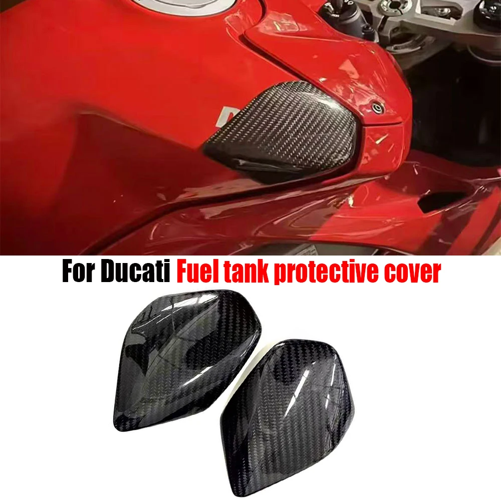 

For Ducati Panigale V4 V4S V4R Speciale V4 Streetfighter V4 V4S Motorcycle Accessories Carbon Fiber Fuel Tank Protective Cover