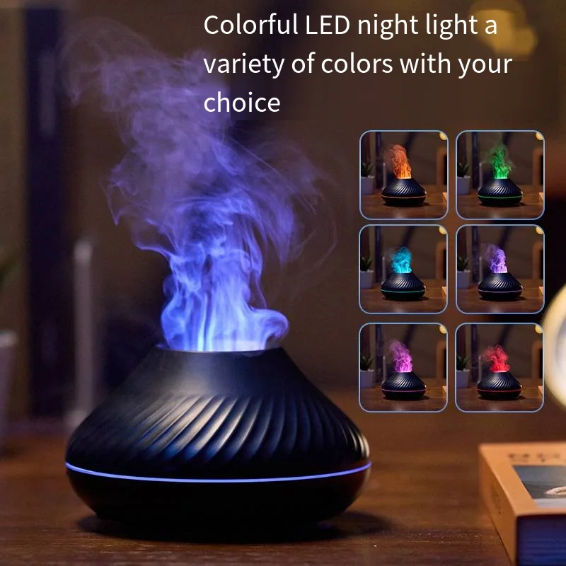 Home Colorful Flame Perfume Diffuser Humidifier USB Desktop Home Humidifier Air Humidifier Fragrance Diffuser