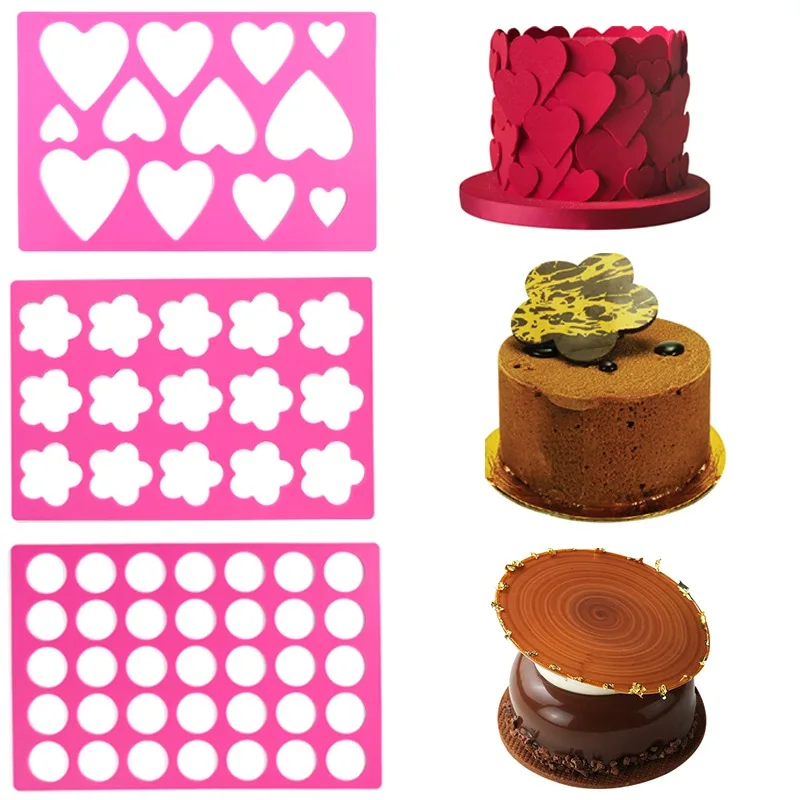 

Round Chocolate Lace Mat Decoration Baking Chablon Silicone Molds DIY Candy Fondant Cookie Mousse Cake Baking Mold Accessories