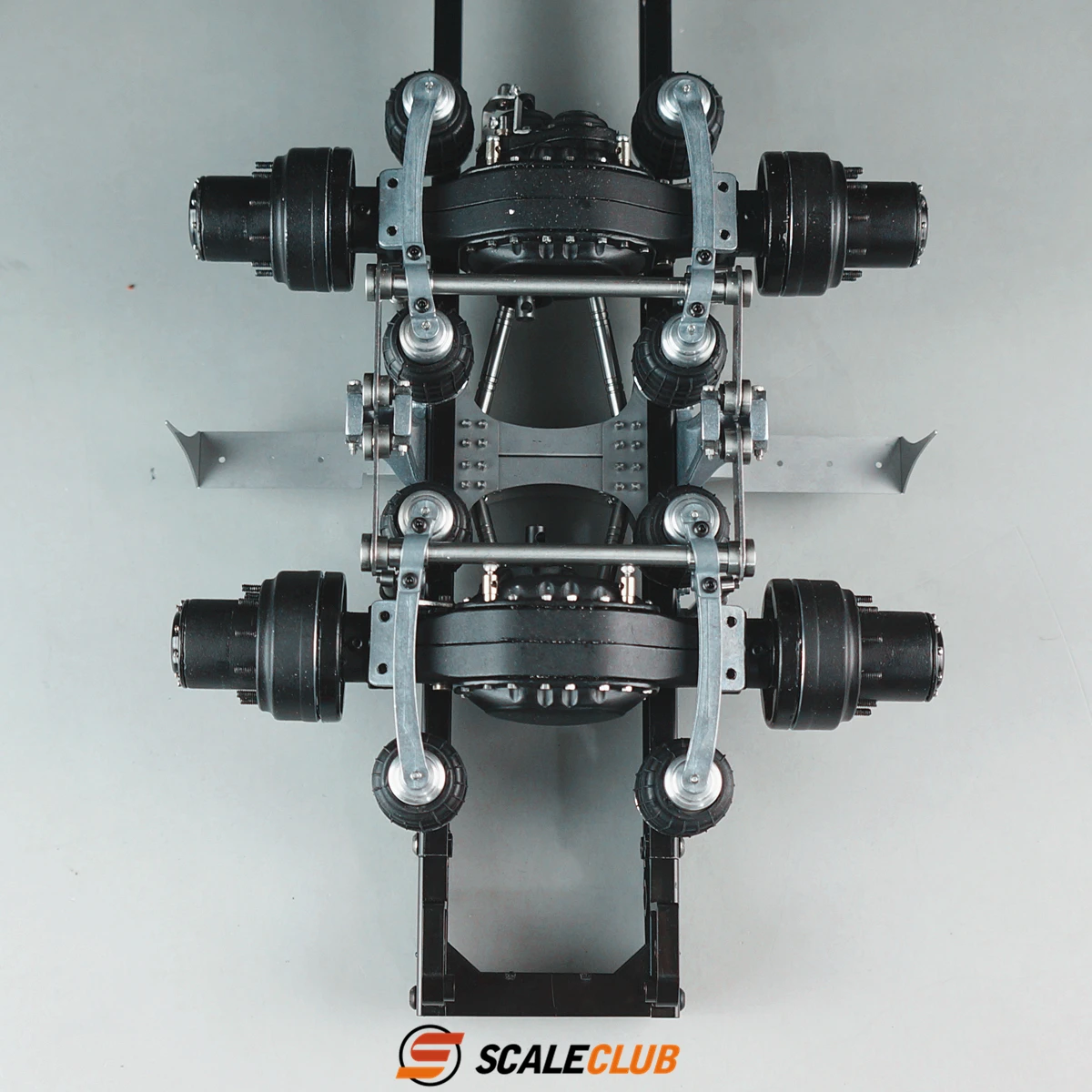 Scaleclub 1/14 Single Holder 8 Air Bag Tandem Suspension System Suitable For Tamiya Lesu For Man Car Parts