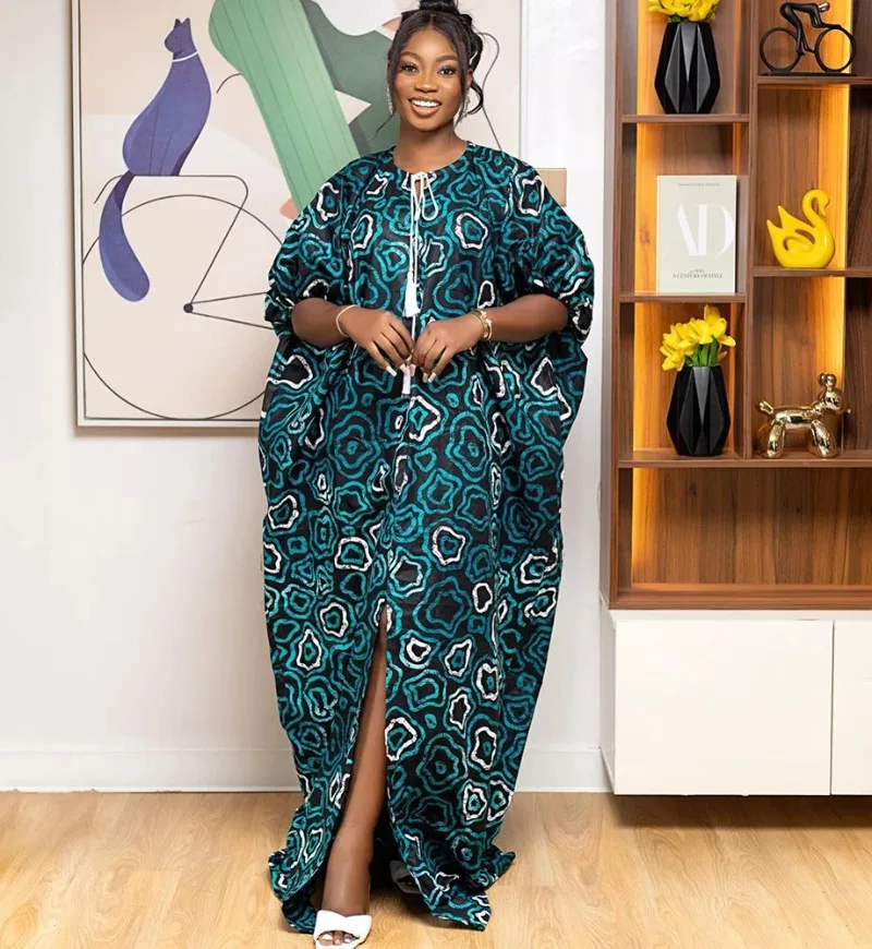 

Этническое ретро-платье макси с геометрическим принтом, женское весеннее лоскутное свободное длинное платье с v-образным вырезом, осеннее женское пуловерное платье с длинными рукавами