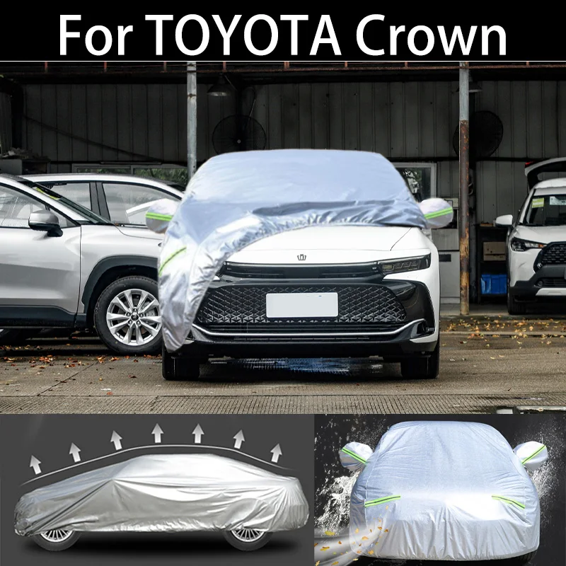 

For TOYOTA Crown car Cover Dustproof Outdoor Indoor UV Snow Resistant Sun rain Protection waterproof hail cover for car