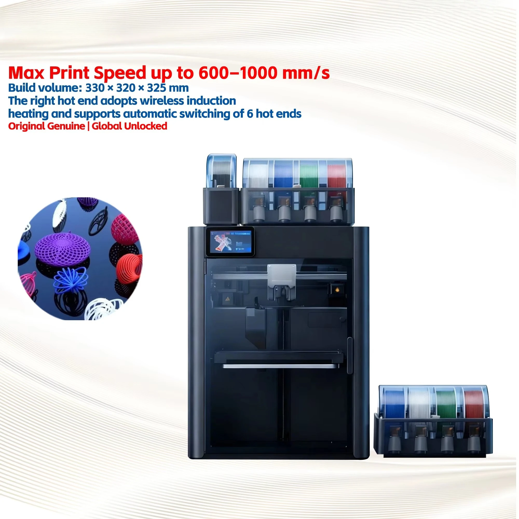 3D Printer with High Speed Processing of Plastic and Rubber Products