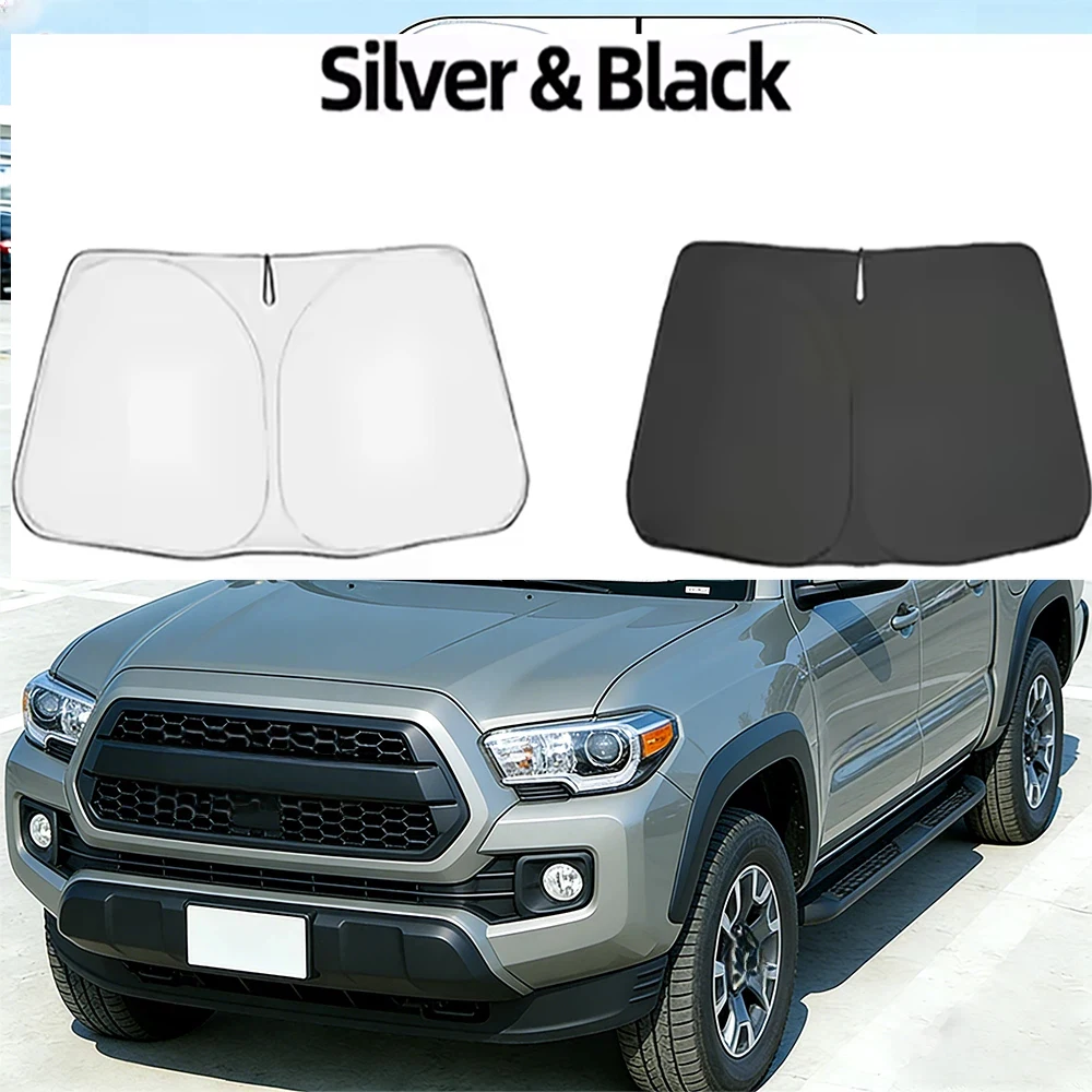 

Car Windshield Sun Shade For Toyota Tacoma Avalon 1995-2024 Sunshade Sun Visor Protector Foldable Blocks UV Rays