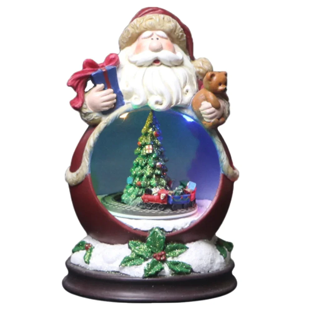 Christmas Snow Globe Snow Globe Glass Snow Ball with Santa Claus and Led Light Economical Favorable