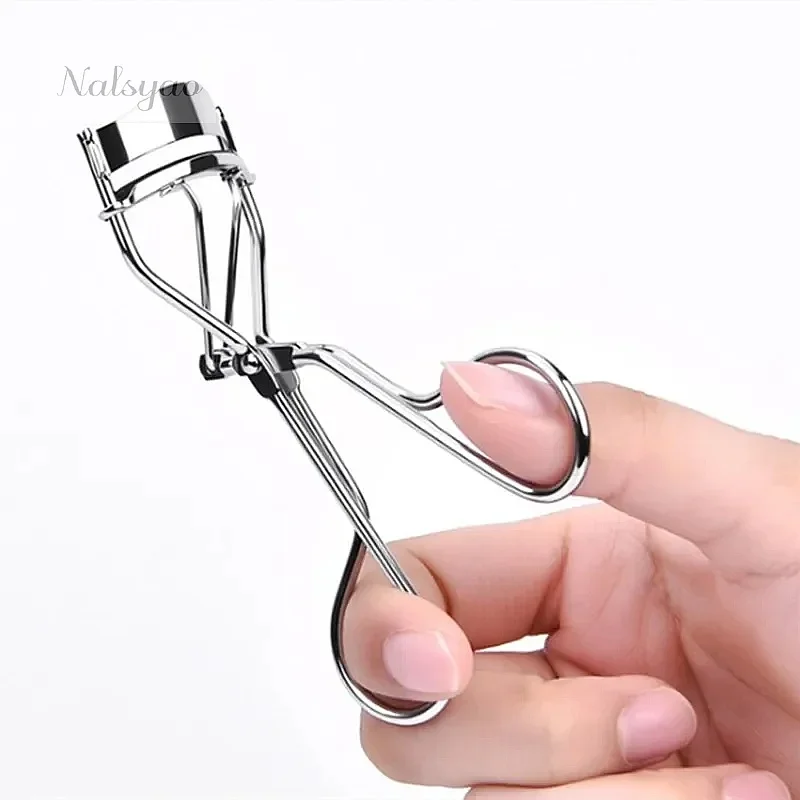 Silver Black Eyelashes Curler Stainless Steel Tweezer Curling Eye Lashes Clip Makeup Beauty Tool