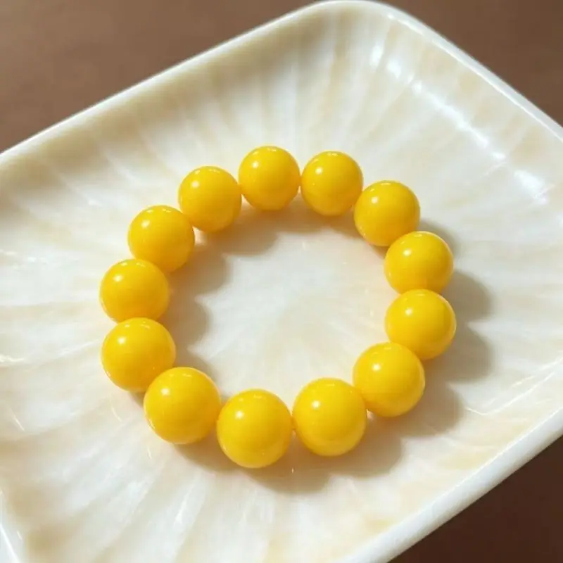 The Second-generation Yellow Honey Single-circle Bracelet, Suitable for Both Men and Women, Fashionable and Simy