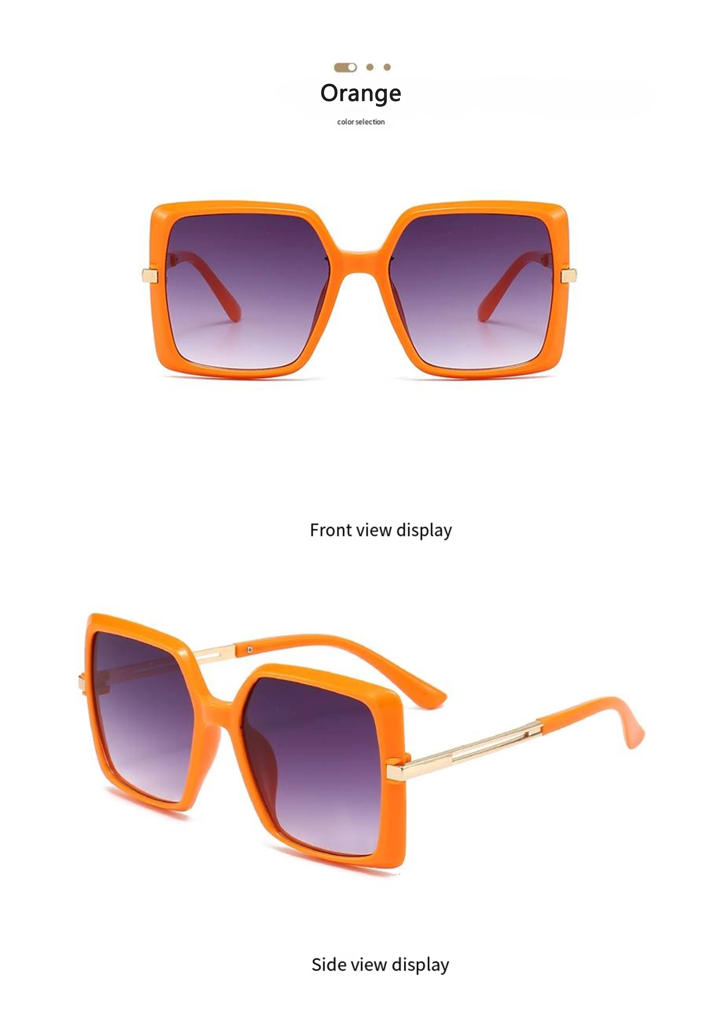 Neue klassische Retro-Sonnenbrille mit quadratischem Rahmen, stilvoll und schlankmachend, UV-schützende Damen-Sonnenbrille 4271 – Detail 14