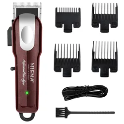 Hiena Professionele Kapper Tondeuse Draadloze Elektrische Haarsnijmachine Baard Trimmer Scheermes Krachtige Clipper