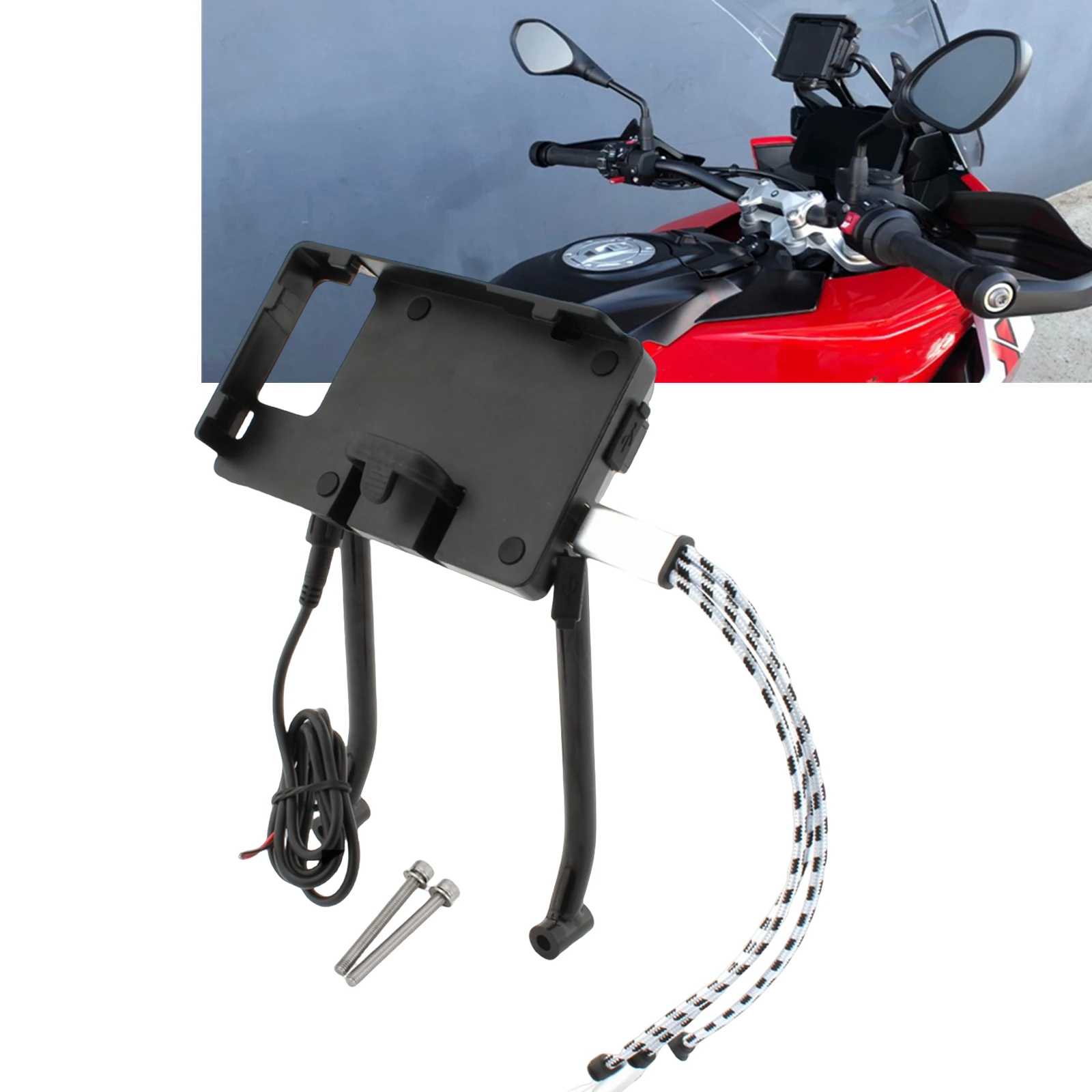 

For BMW S1000XR 2020-2021 Motorcycle Windshield Mount Holder GPS Navigation Smartphone Bracket