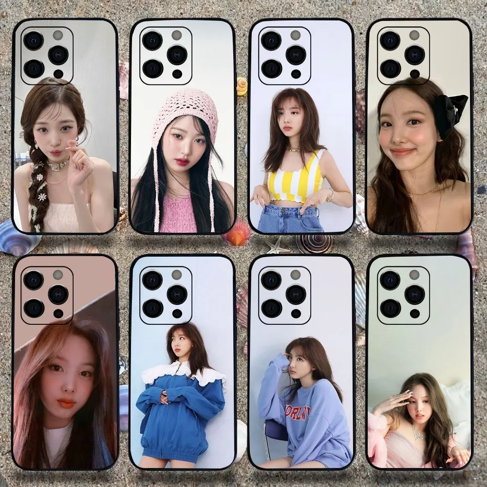 T-TWICE- N-Nayeon- Cute Phone Case For Apple iPhone 15,14,13,12,11,Pro,X,XS,Max,XR,Plus,Mini Soft Black Cover