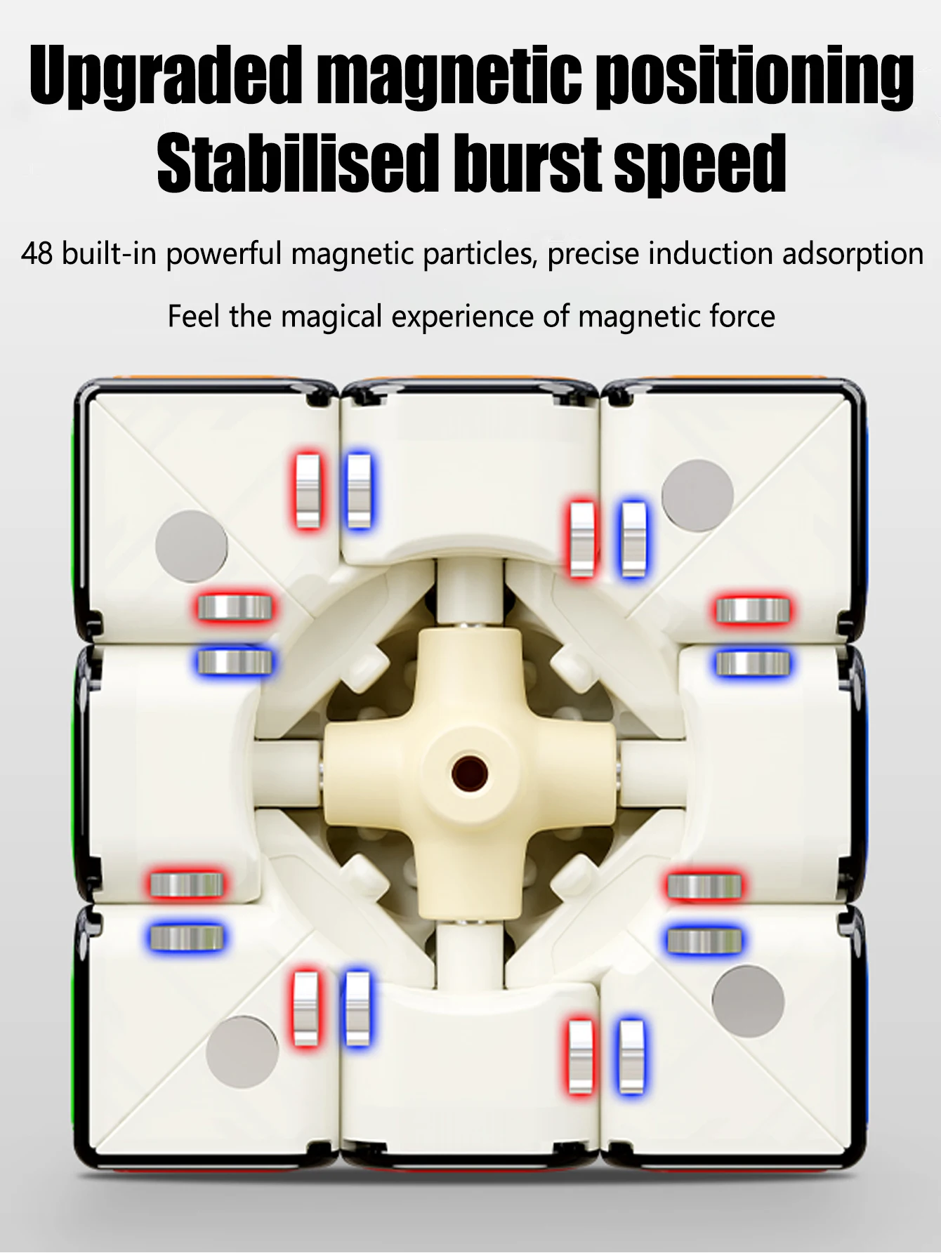 SENGSO Hot Selling Toys 3x3x3 Series Stickerless Magnetic Frosted Magic Cube for Kids Puzzles Smooth Cube Educational Toys