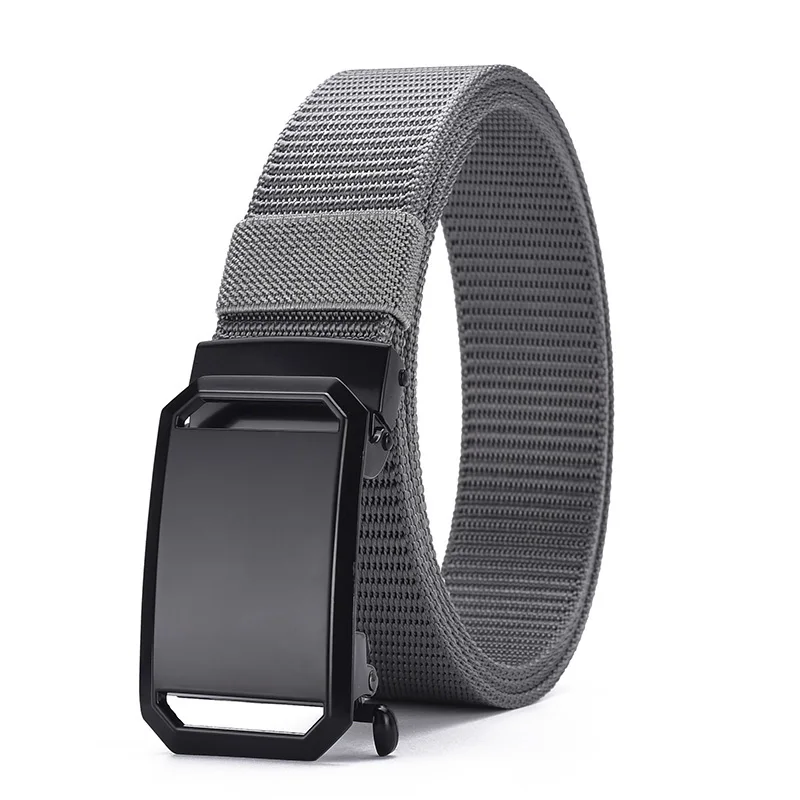 New Men's High-quality Automatic Buckle Canvas Belt Simple Casual Jeans Belt Fashion Men's Design Fashion Belt