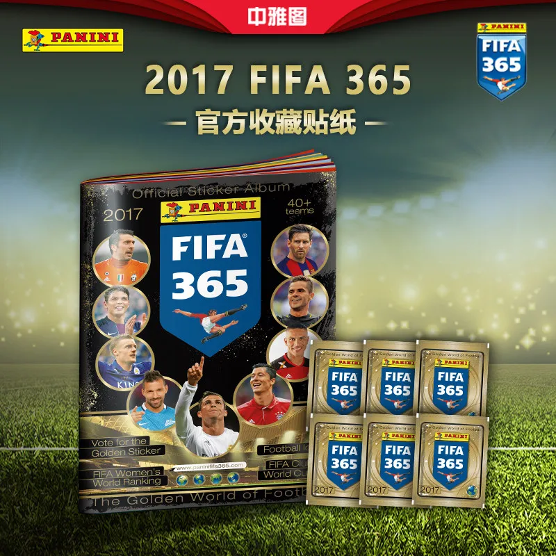 Panini FIFA365 2017 Official Star Stickers Messi Ronaldo Football Star Collection Stickers - view 3