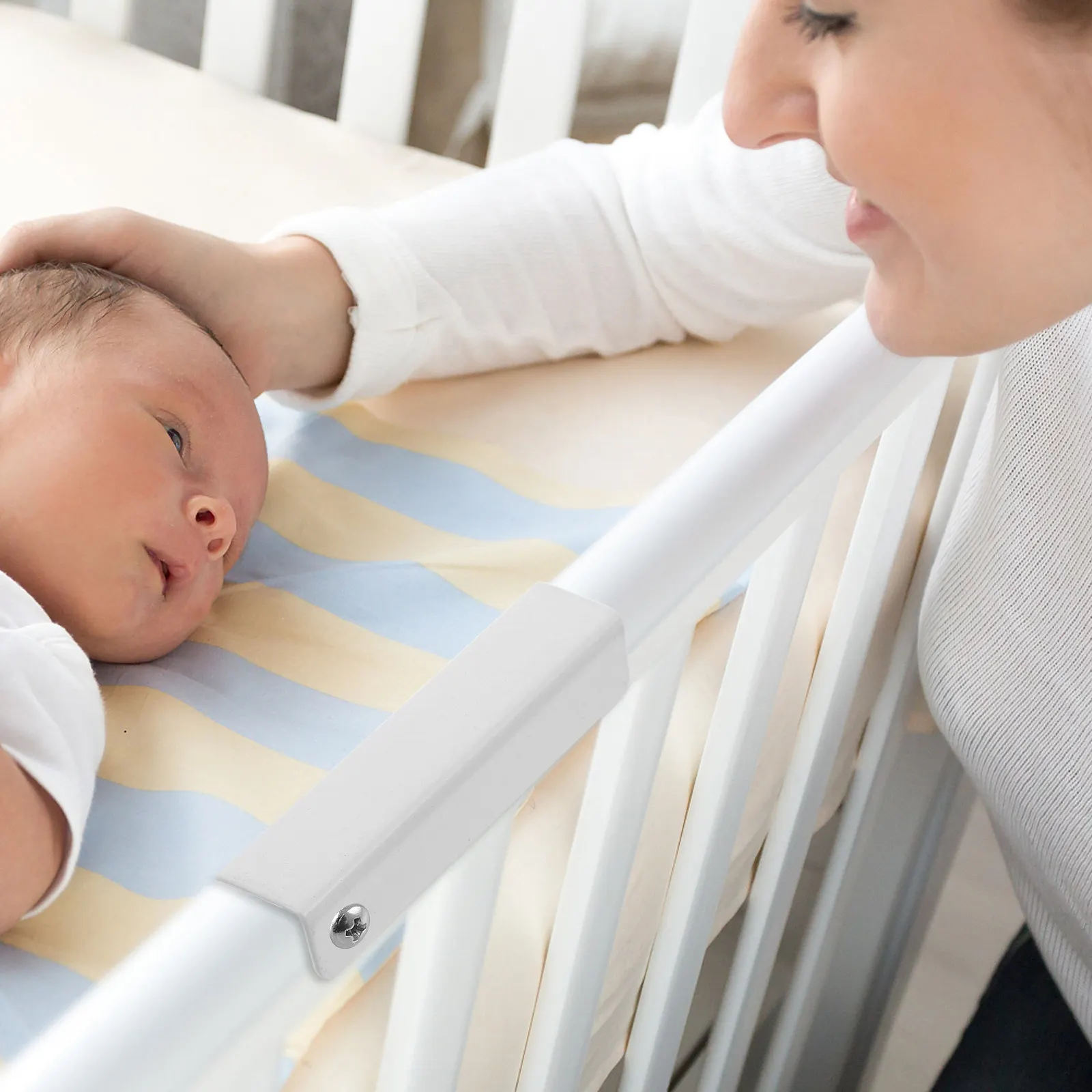 

4Pcs Child Safety Groove for Baby Gates Replacement Parts U Shaped Hardware Anti Slip Dog Gate Support No Drill Wall Protection